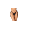 String sexy noir en dentelle ajourée avec liens réglables 